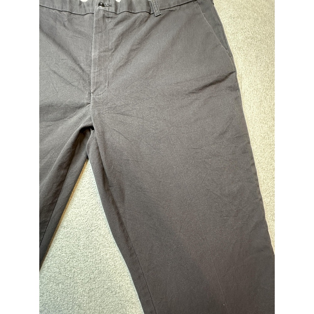 Cintas Pants Mens 44x32 Charcoal Gray Work Uniform Chino Straight Leg Zip Fly - Picture 7 of 16